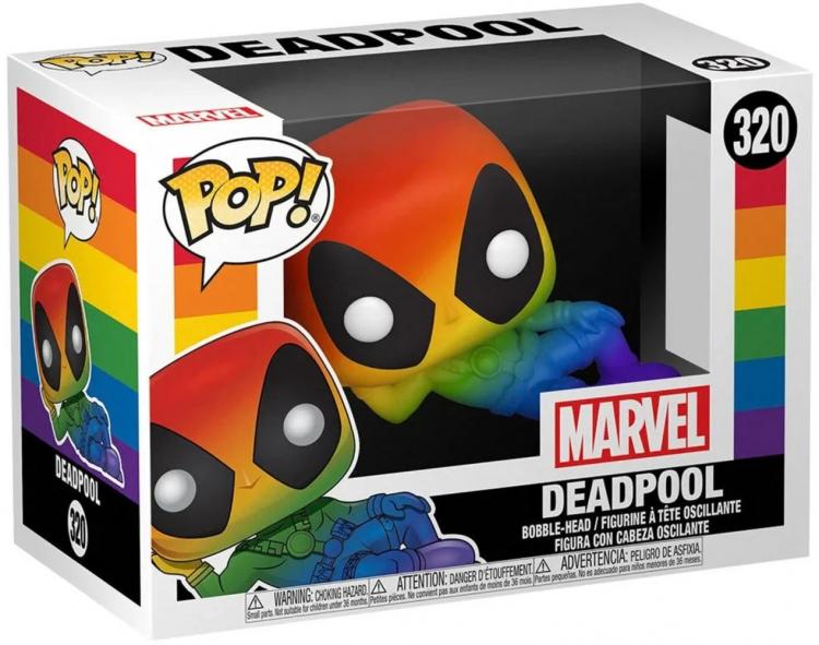 Funko Pop ! Marvel Pride - Deadpool (320) Vinyl Figure 9Cm Multicolor Dead Pool