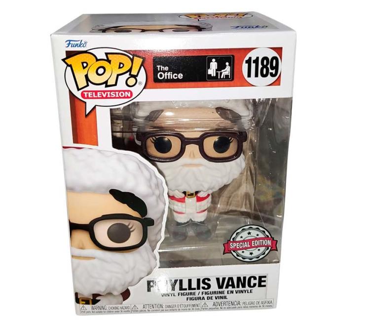 Funko Pop ! Television - The Office (1189) Phyllis Vance As Santa Babbo Natale