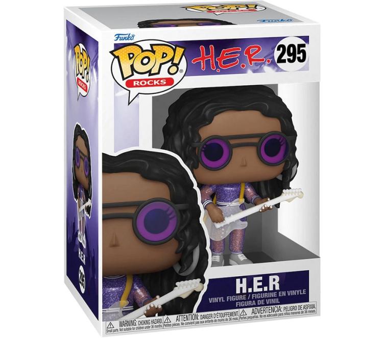 Funko Pop ! Rocks - H.E.R. (187) Vinyl Figure Statuetta Rock Music 9Cm Nuova