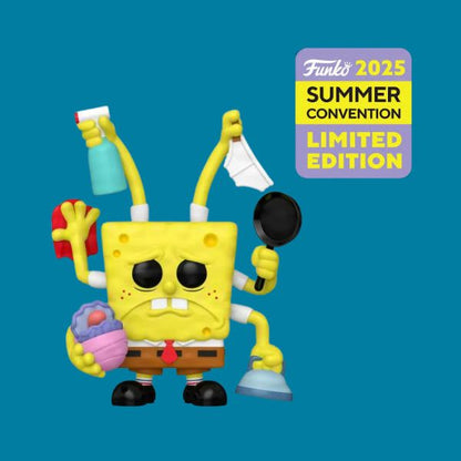 Funko Pop ! Premium - (2001) Spongebob Cleaning (Exclusive) SDCC 2025 12 cm