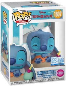 Funko Pop Disney Lilo & Stitch (1607) Sleeping Stitch Box Flocked - Figure 9cm