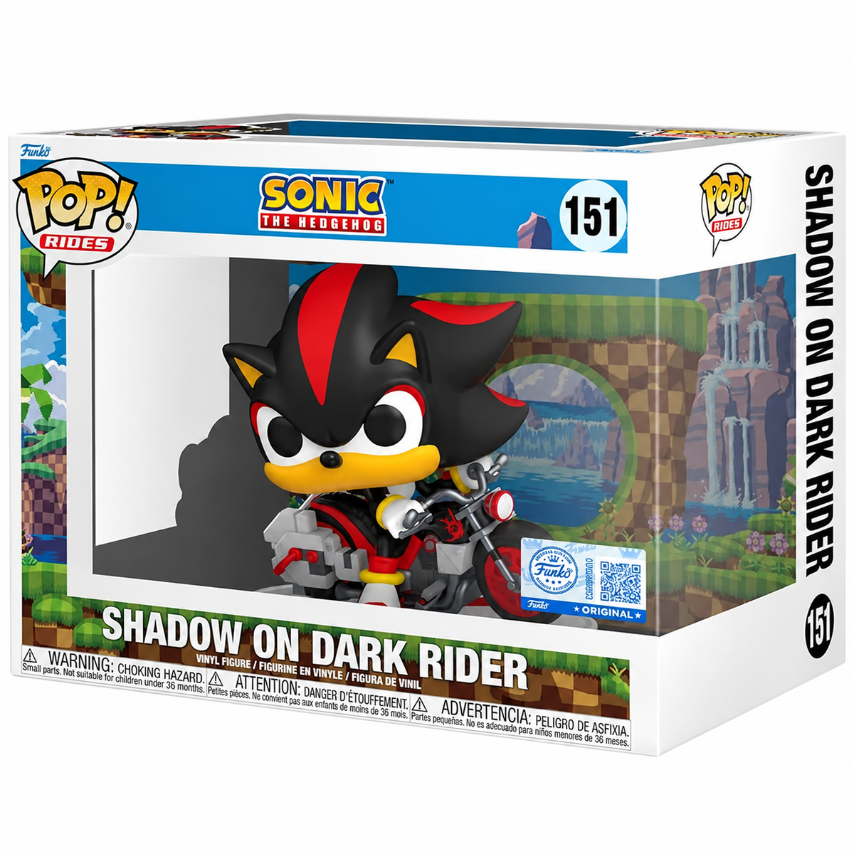 Funko Pop ! Rides Sonic The Hedgehog - (151) Shadow On Dark Rider 10cm