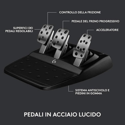 Logitech Volante Pedaliera G923 Trueforce Doppia Frizione Ps4/Pc/Ps5 Playstation