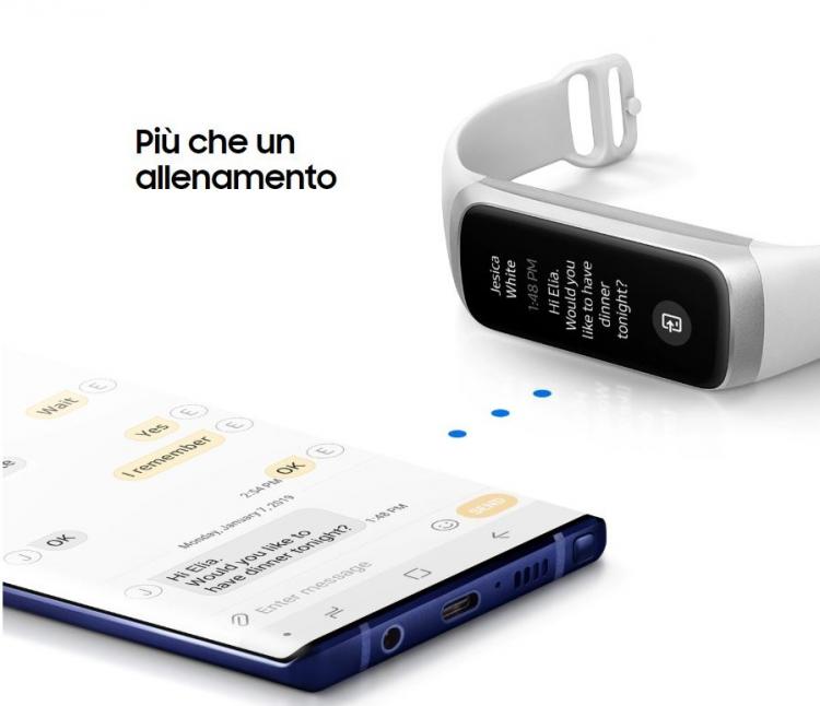 Samsung Galaxy Fit Smartwatch Accelerometro Tracker Allenamento Bluetooth 5 Nero