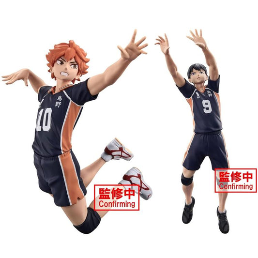 BANPRESTO HAIKYU! POSING (SHOYO HINATA + TOBIO KAGEYAMA) SET 2 FIGURE BANDAI PVC