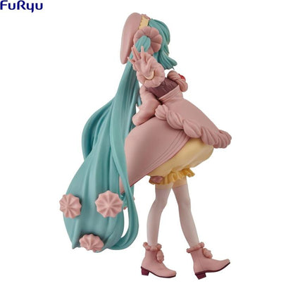 Furyu Hatsune Miku Sweetsweets Strawberry Chocolate Figure Pvc 17Cm Statuetta
