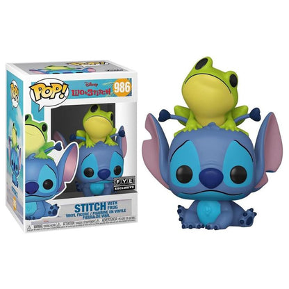 Funko Pop ! Disney - Lilo & Stitch (986) - Stich With Frog Special Edition 9Cm