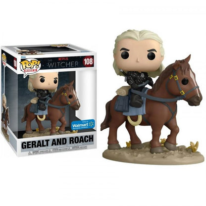 Funko Pop ! Rides Netflix The Witcher - Geralt And Roach (108) Vinyl Figure Exm