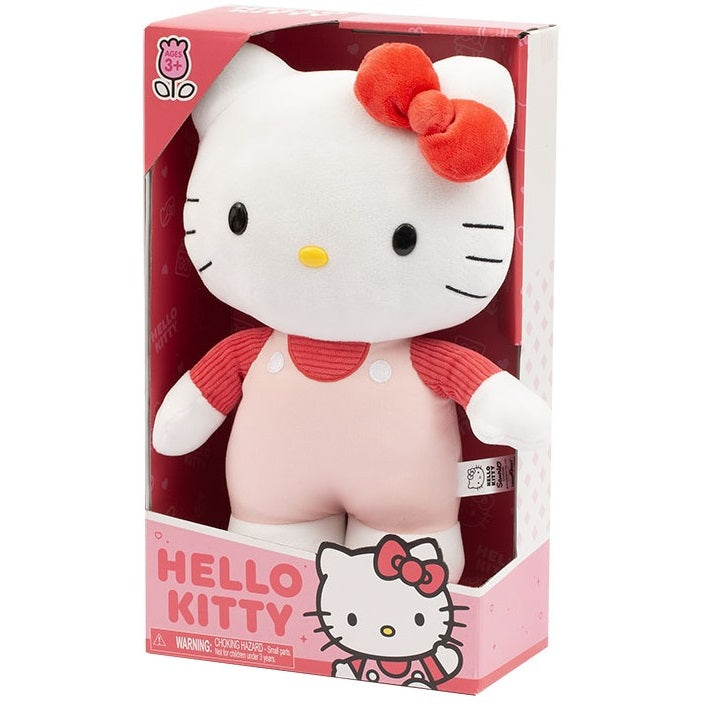 Peluche Hello Kitty Pink Cord T-Shirt 30Cm Pupazzo Morbido Da Collezione Plh1078