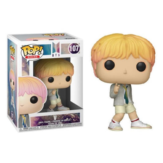 Funko Pop ! Rocks Bts - (107) Bts V - Statuetta Vinyl Figure 9Cm Da Collezione