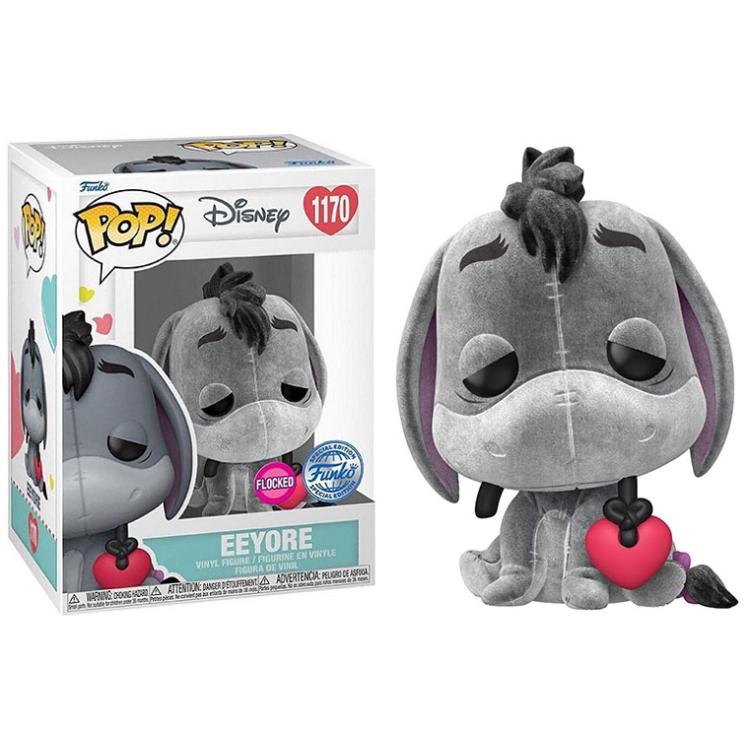 Funko Pop ! Disney Winnie The Pooh - (1170) Eeyore W/ Heart (Flocked) Special