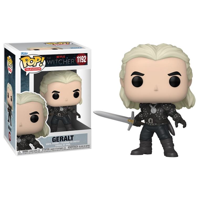 Funko Pop ! Tv Netflix The Witcher - (1192) Geralt Figure Vinyl 9Cm Television