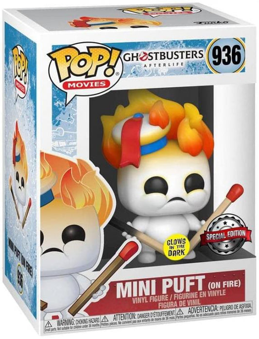 Funko Pop Tees Ghostbusters Unisex T-Shirt+Figure Glows In The Dark Stay Puft M