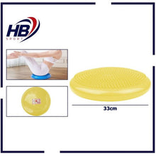 CUSCINO EQUILIBRIO GONFIABILE BALANCE PROPRIOCETTIVO DISCO YOGA PILATES | GIALLO