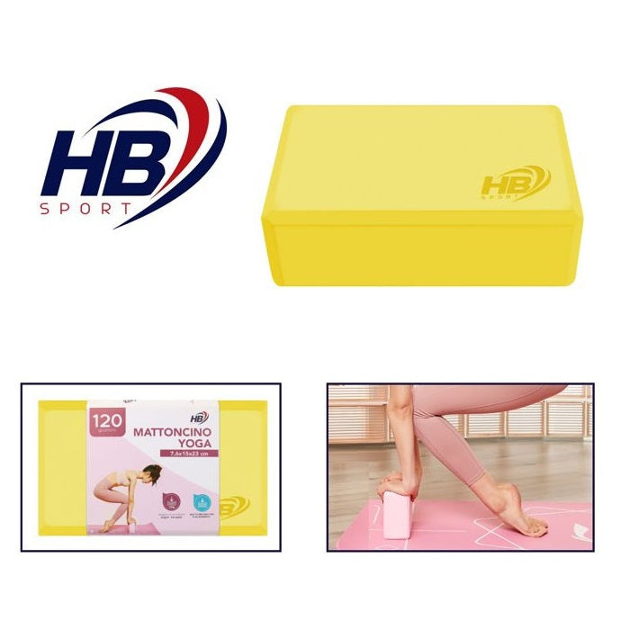 Mattoncino Yoga Schiuma Blocchi Per Esercizio Fitness Pilates Mattonella |Giallo