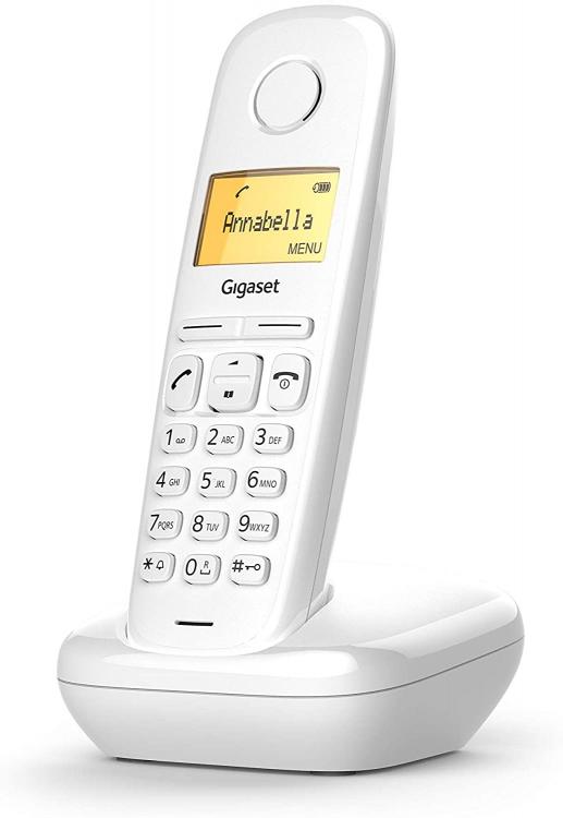 Gigaset A 170 Display Cordless Telefono Fisso Senza Fili Bianco Casa Portatile