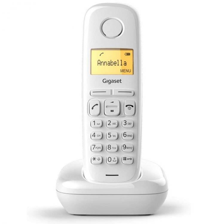 Gigaset A 170 Display Cordless Telefono Fisso Senza Fili Bianco Casa Portatile