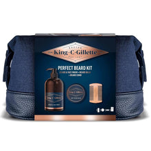 King C Gillette Kit Confezione Regalo Pettine/Balsamo Barba/Detergente Viso Uomo