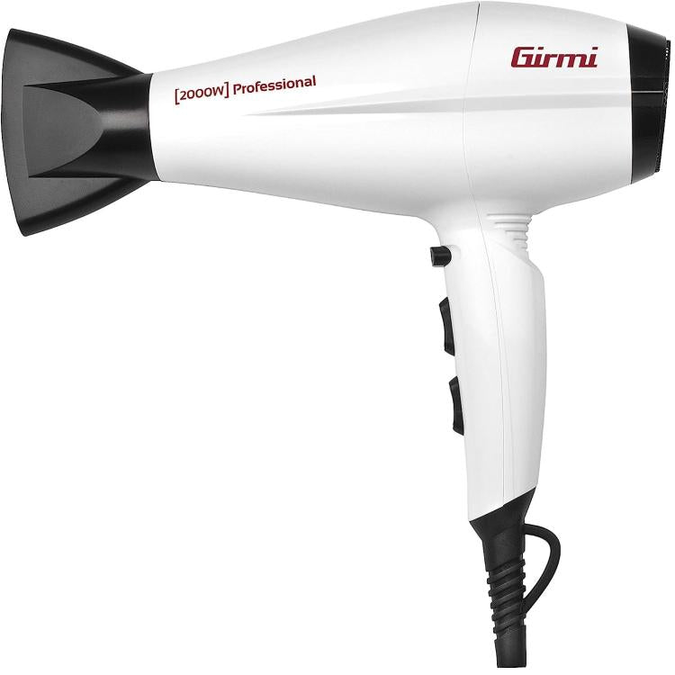 Girmi Asciugacapelli Professionale Motore-Ac Ph45 2000W Bianco 3 Temperature
