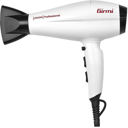 Girmi Asciugacapelli Professionale Motore-Ac Ph45 2000W Bianco 3 Temperature