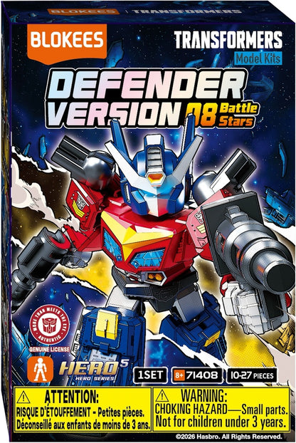 Blokees - Transformers Model Kit Defender V8 Battle Stars (Box Intero 12pz) - Action Figure 71408