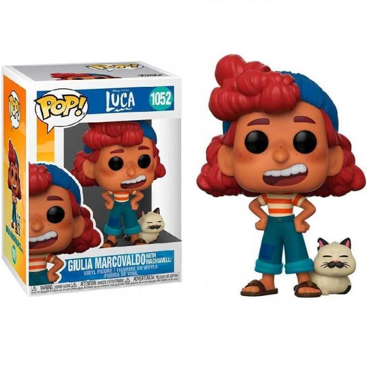 Funko Pop Disney Luca (1052) Giulia Marcovaldo E Machiavelli Vinyl Figure Pixar