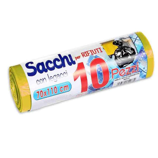 200 BUSTE SACCHI SACCHETTI RIFIUTI SPAZZATURA RACCOLTA DIFFERENZIATA 70X110cm GL