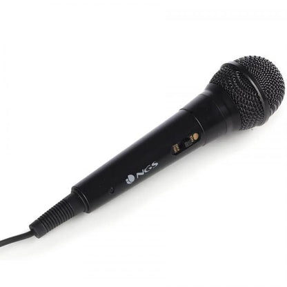 Ngs Microfono Vocale Wired Singer Fire Karaoke Feste Conferenze Con Cavo 3M Nero