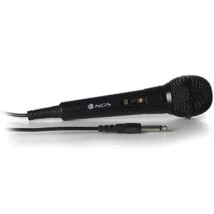 Ngs Microfono Vocale Wired Singer Fire Karaoke Feste Conferenze Con Cavo 3M Nero