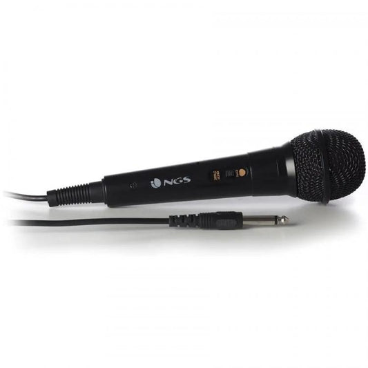 Ngs Microfono Vocale Wired Singer Fire Karaoke Feste Conferenze Con Cavo 3M Nero