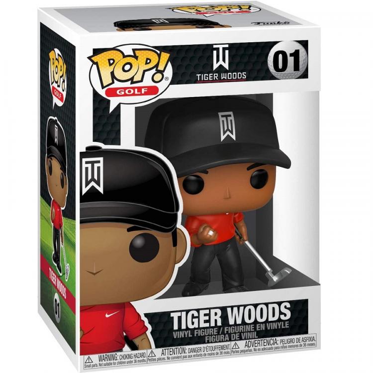 Funko Pop Golf - Tiger Woods (01) With T-Shirt Sport Vinyl Figure Da Collezione