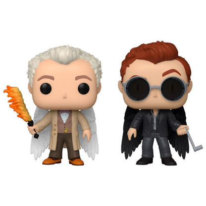 Funko Pop Tv Good Omens - Aziraphale & Crowley 2 Pack Mini Set Specialty Series