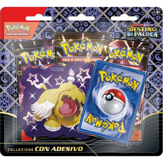 Pokemon Destino Di Paldea Collezione Con Adesivo Scarlatto E Violetto (Greavard)