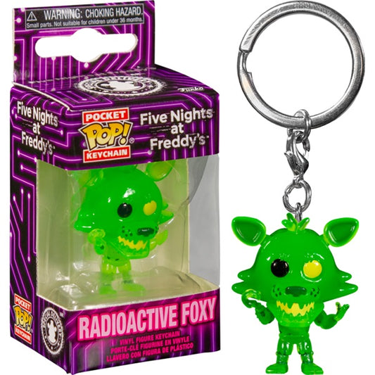 Funko Pop Portachiavi Five Nights At Freddy'S S7 Radioactive Foxy Lime Keychain