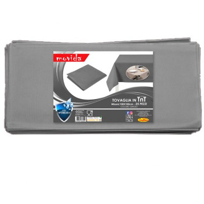 25pz TOVAGLIA IN TESSUTO TNT TOVAGLIE FESTE RISTORANTI PUB BAR 100X100cm GRIGIA