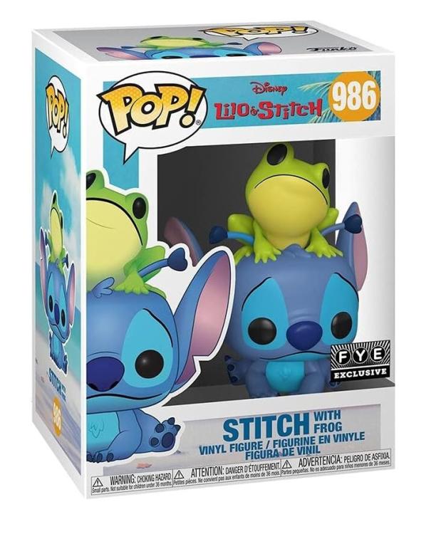 Funko Pop ! Disney - Lilo & Stitch (986) - Stich With Frog Special Edition 9Cm