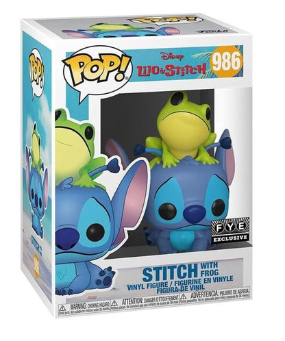 Funko Pop ! Disney - Lilo & Stitch (986) - Stich With Frog Special Edition 9Cm