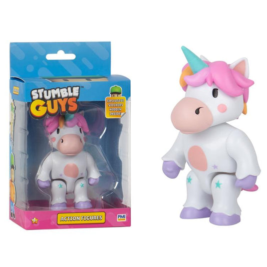 Stumble Guys Action Figure Pmi Sprinkles Con Adesivi Esclusivi Nascosti Unicorno
