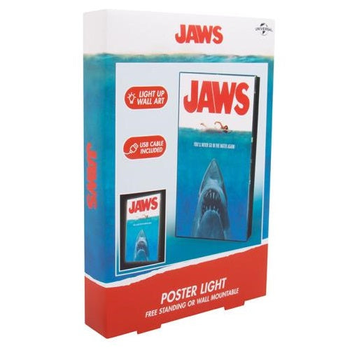Fizz Lampada Poster "Jaws Lo Squalo" Led Light Lampada Notturna Da Collezione