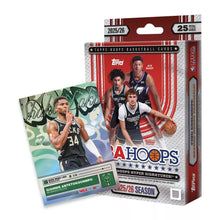 Topps NBA Hoops 2025 / 2026 Hanger Box Carte Basket Card Collezionabili Ufficiali