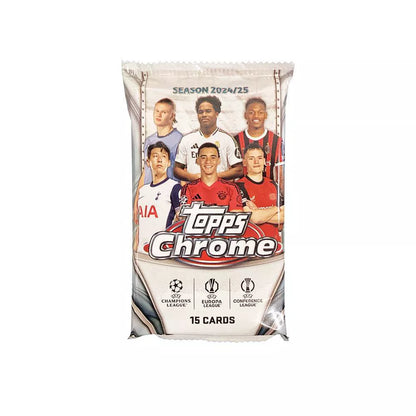 Topps Chrome UEFA Club Competitions 2024/25 Hanger Box Trading Cards