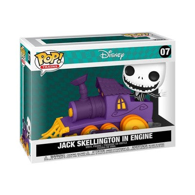Funko Pop Disney 07 Jack Skellington In Engine Statuetta Vinyl Action Figure