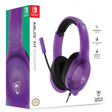 TURTLE BEACH Airlite™ Fit Cuffie da gioco Wired Gaming per Nintendo Switch 1 e 2 (Ghost Purple) Microfono flip-and-mute, padiglioni auricolari dal comfort superiore, licenza ufficiale per tutti i Nintendo Switch