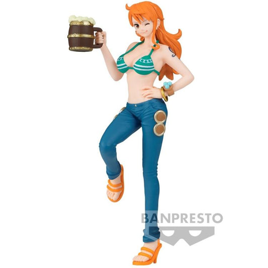 BANPRESTO ONE PIECE IT'S A BANQUET (NAMI) FIGURE PVC STAUTA DA COLLEZIONE BANDAI