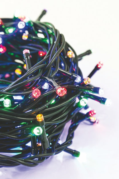 Serie Luci Albero Di Natale Minilucciole 450 Led Lampadine 20.2Mt Multicolor