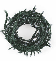 Serie Luci Albero Di Natale Minilucciole 180 Led Lampadine 10.5Mt Bianco Freddo