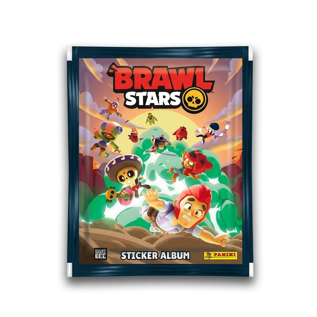 PANINI Sticker Brawl Stars Starte Pack Album + 5 Bustine Stickers Ufficiali