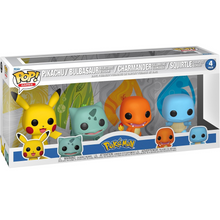 Funko Pop! Games: Pokemon (4 Pack) Pikachu/Squirtle/Charmander/Bulbasaur - Vinyl Figure 9cm