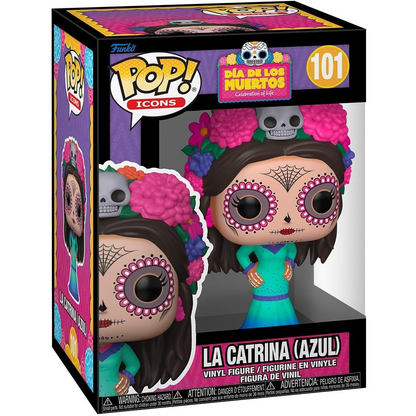 Funko Pop! Icons Dìa De Los Muertos (101) La Catrina (Azul) - Vinyl Figure 9cm