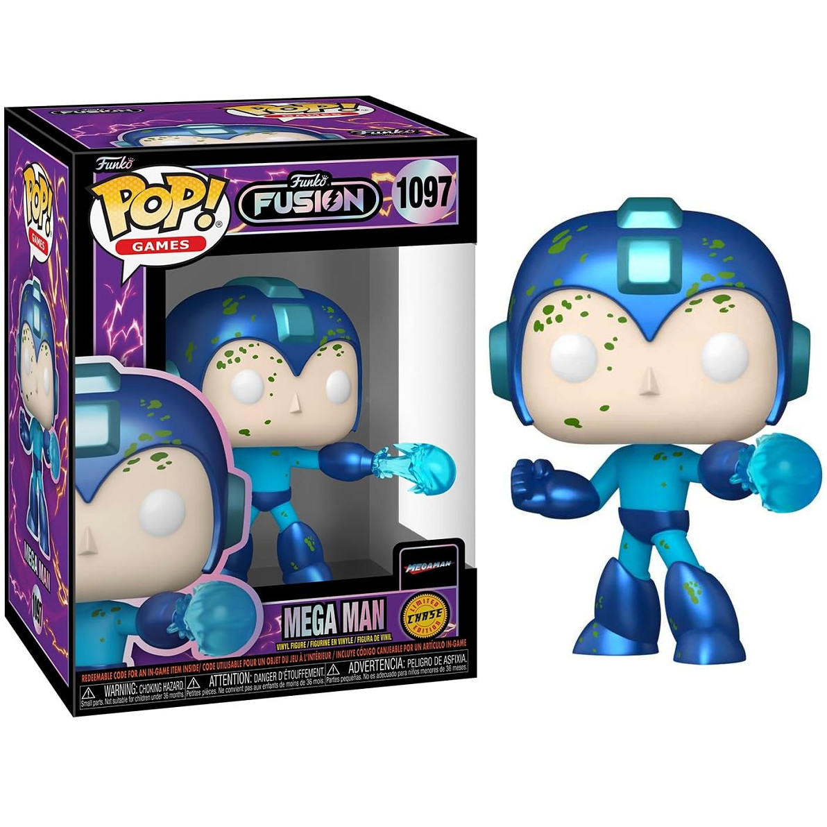 Funko Pop! Games Funko Fusion (1097) Mega Man Chase Edition - Vinyl Figure 9cm